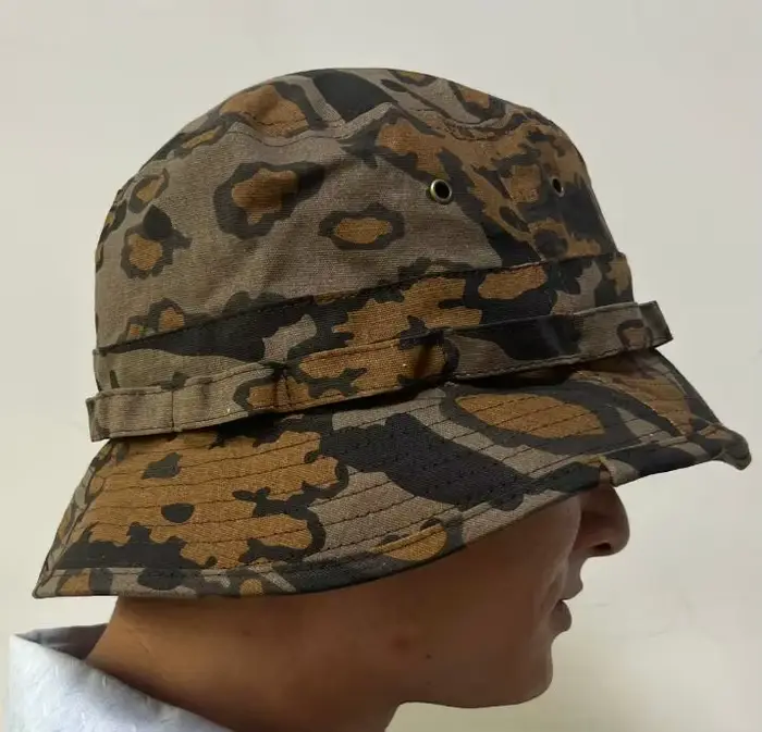 Casquette de Camouflage feuilles de chêne allemand, chapeau Boonie, pois polaires, goutte de pluie
