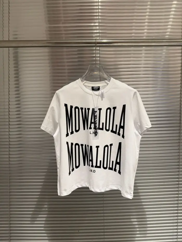 T-shirt blanc double épaisseur Mowalola - Coupe ajustée, style opium yvl, tendance pour hommes et fe