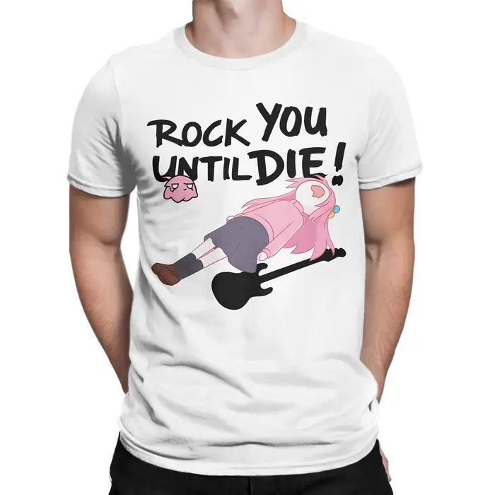Hommes Bocchi The Rock T-Shirt coton vêtements drôle à manches courtes col rond