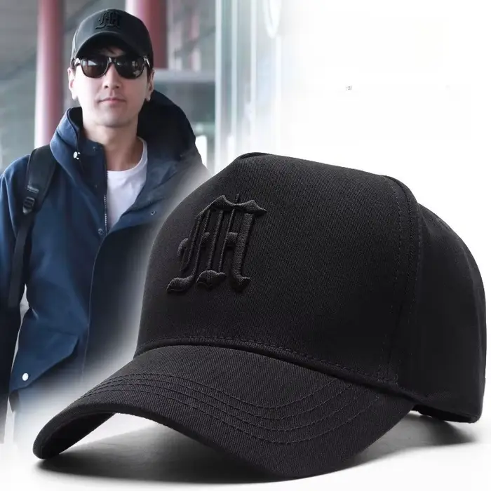 Casquette de baseball coréenne à large bord pour têtes de grande envergure