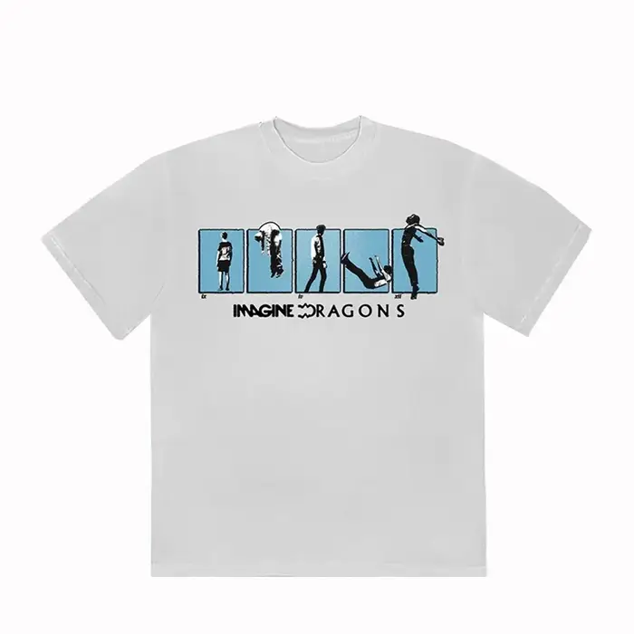 T-shirt classique du groupe Imagine Dragons, musique rock, pour hommes et femmes, décontracté, à man