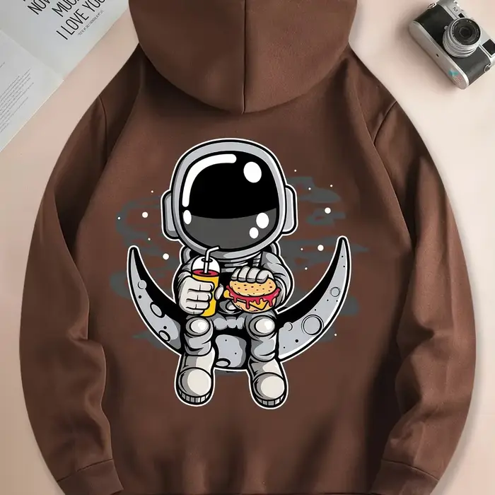 Nouveau sweat-shirt tendance pour homme avec imprimé « espace »