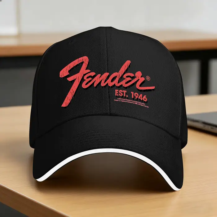 Casquette de baseball Fender Jimi Hendrix Electric Guitar Sun, chapeau de camionneur tendance d'été 