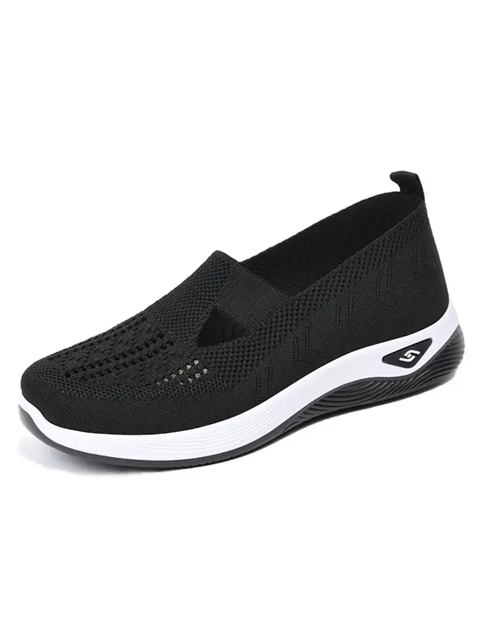 Chaussures pour femmes baskets respirantes de couleur unie, baskets décontractées d'été pour femmes,