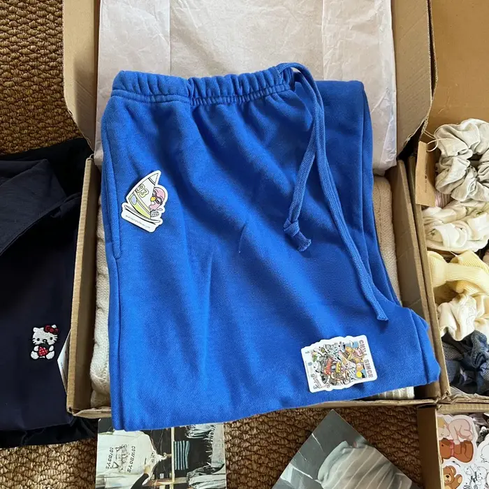 Mode électrique bleu cordon Joggers pantalons de survêtement femmes automne décontracté taille haute pantalon à jambes