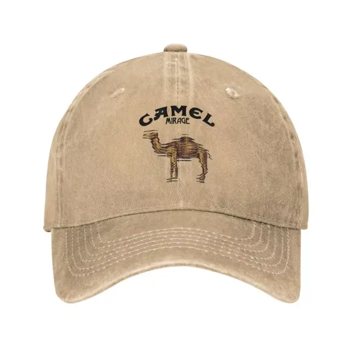 Camel Mirage Band Hommes Femmes Casquettes de baseball Casquettes délavées en détresse Chapeau Vinta