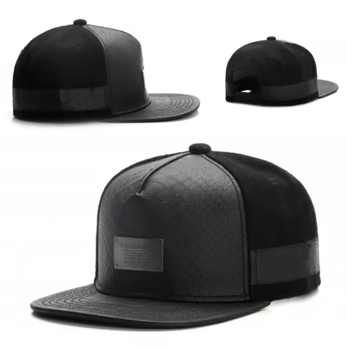 Casquette en cuir de marque Fashio pour hommes et femmes