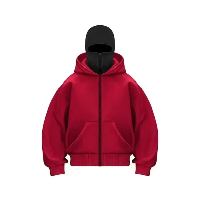 Y2K Ninja Harajuku sweat à capuche zippé chaud Double couche veste froide à la mode motif brodé fran