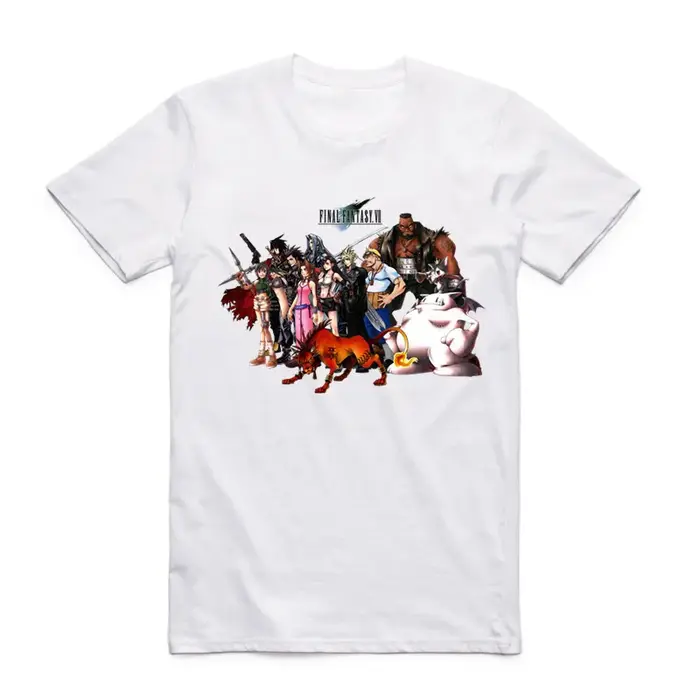2019 mode hommes FF Final Fantasy T-shirt col rond à manches courtes été Geek jeu japonais Cloud Strife YUNA haut décontracté T-shirt