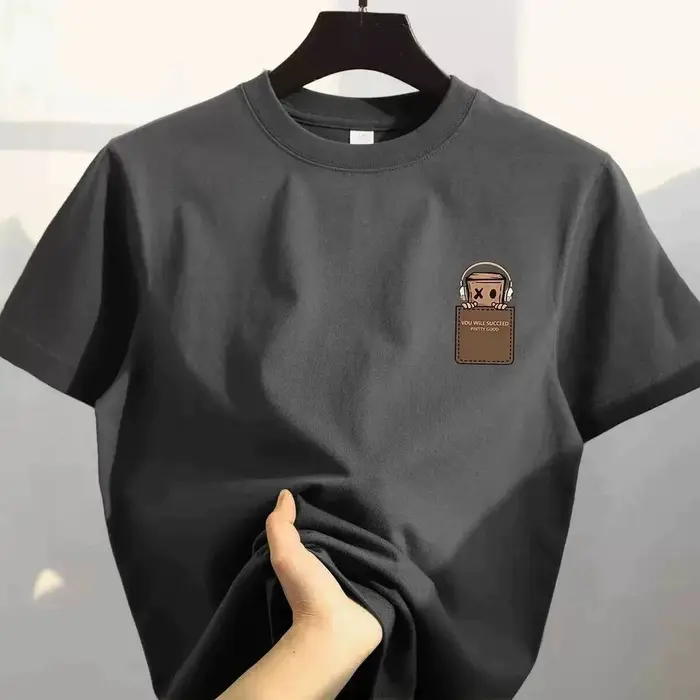 T-shirt en coton imprimé pour homme