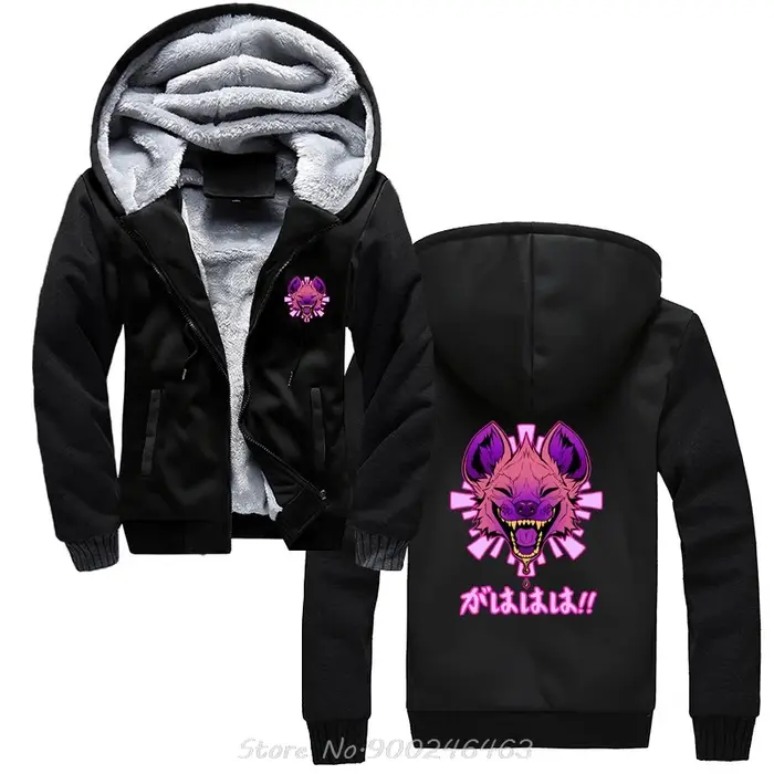 Sweat à capuche en fourrure Gahaha Hyena pour hommes
