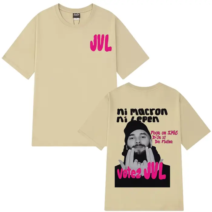 Rappeur français JUL mode graphique T-shirts hommes femmes Hip-hop T-shirt à manches courtes décontracté esthétique