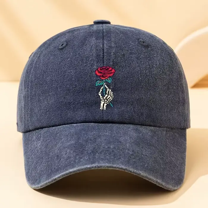 Casquette de baseball imprimée rose à la mode