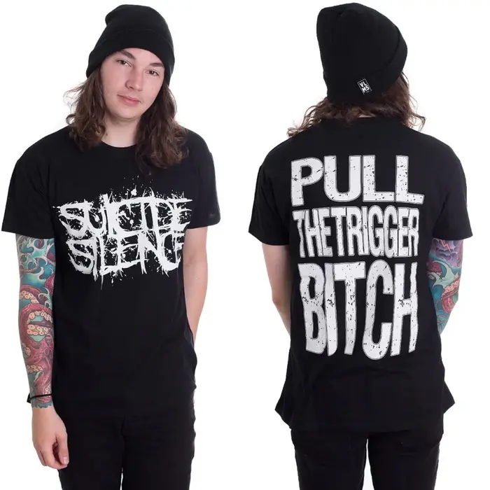 T-shirt en coton unisexe à manches courtes avec motif Suicide Silence, tendance, de marque, de luxe,