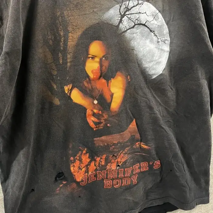 T-shirt graphique vintage d'horreur "Le corps de Jennifer" de Megan Fox, en coton, pour hommes et femmes, streetwear d'été
