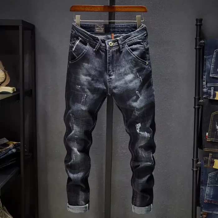 Haut à la mode hommes jean marque Robin 2020 Hip Hop printemps automne déchiré
