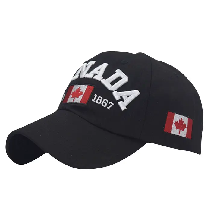 Casquette de baseball du Canada à la mode, chapeau de golf brodé en feuille d'érable, chapeau du Can