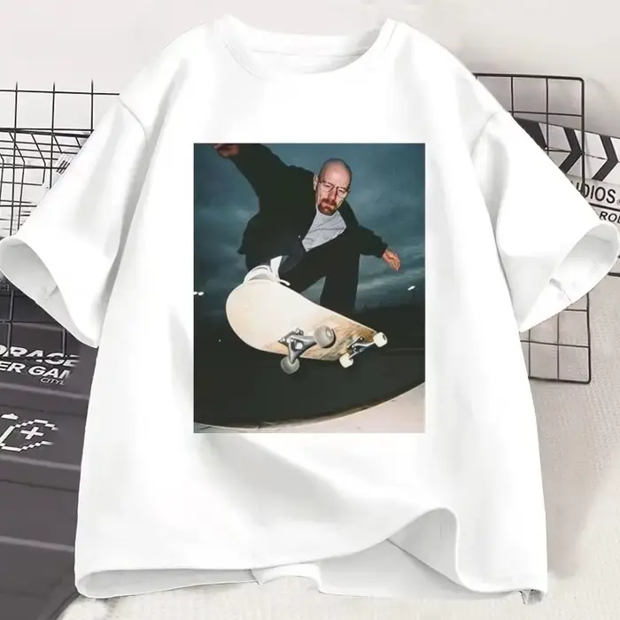 Breaking Bad Heisenberg T-shirts homme Walter blanc années 90 Skate T-Shirt femme et homme unisexe g