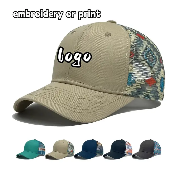 Chapeaux de camionneur en maille imprimée à carreaux brodés personnalisés Richardson 112 256 168 Gorras casquette de Baseball pour hommes femmes