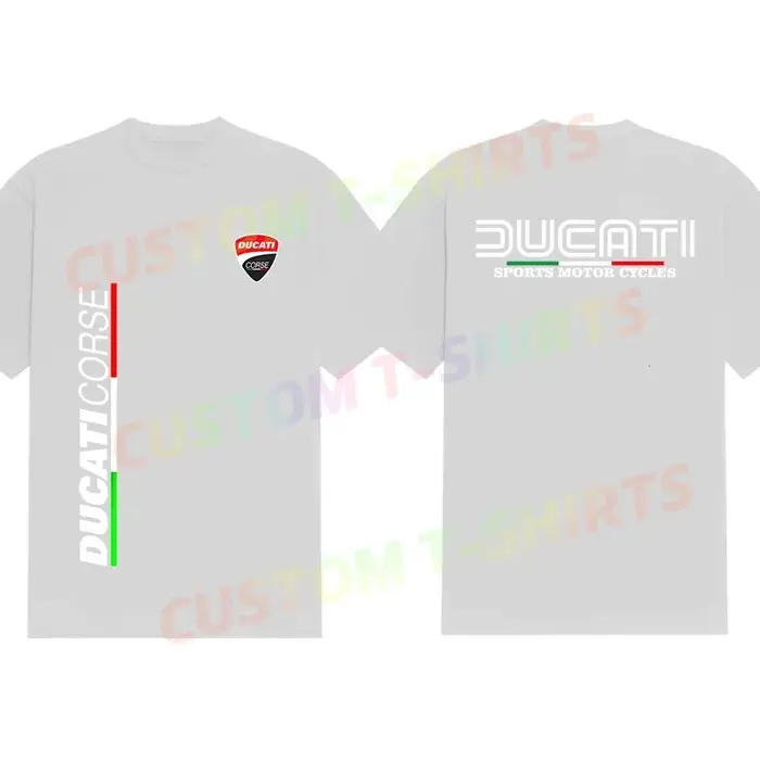 T-shirt décontracté pour hommes, nouveau t-shirt à logo Ducatis Corse, hauts graphiques pour sports 