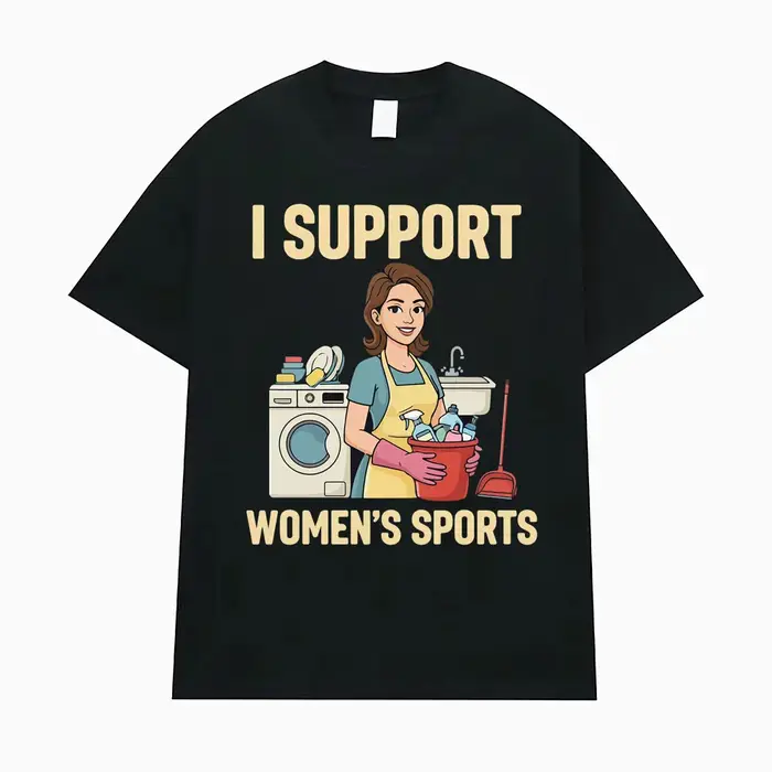 T-shirt humoristique et sarcastique « J'encourage les sports féminins » pour hommes et femmes