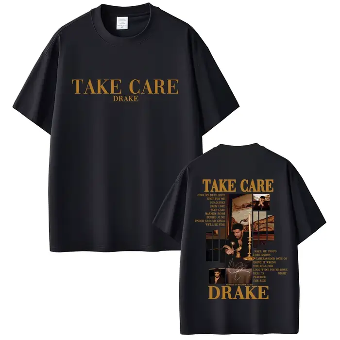 Rappeur Drake prendre soin Album graphique T-shirt hommes femmes Hip Hop mode Pop musique