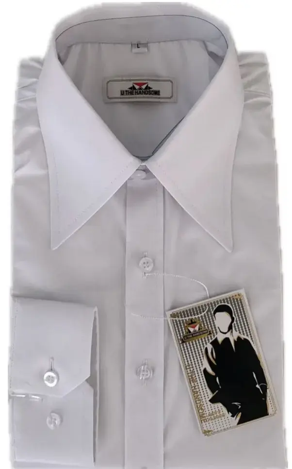 Chemise longue pointue pour hommes