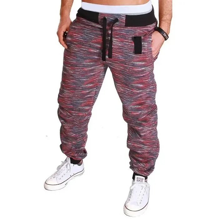 Hommes pantalon décontracté survêtement Camouflage cheville bande taille moyenne mâle mode Cargo pantalons décontractés Cool sport Streetwear automne