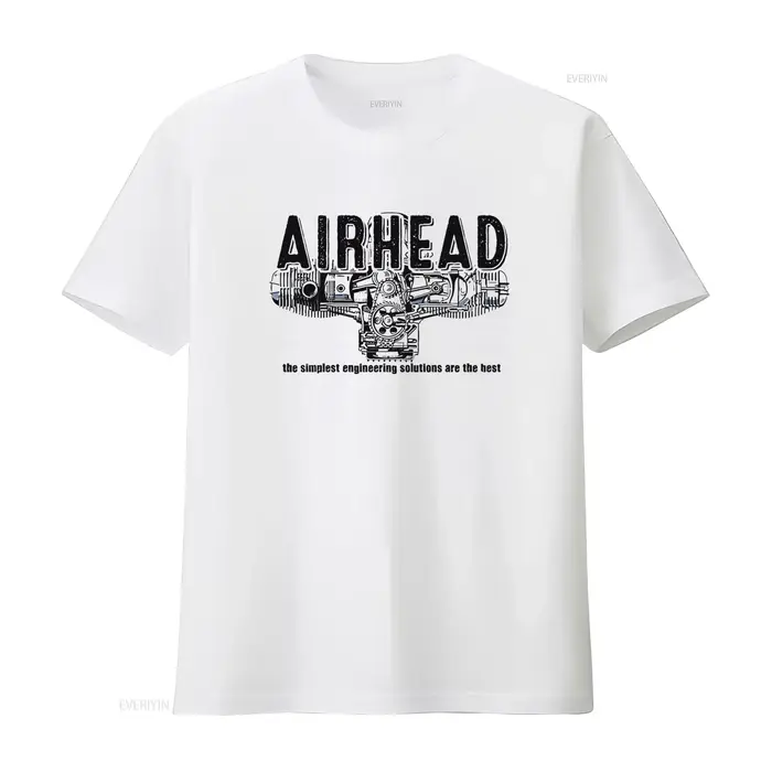 T-shirt Moto R80 R100 GS, Moteur bicylindre Airhead Boxer, Design technique simple, vintage, légèrem