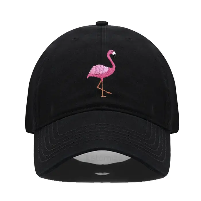 Casquettes de Baseball flamant rose brodées d'animaux pour hommes et femmes, chapeau rétro en coton 