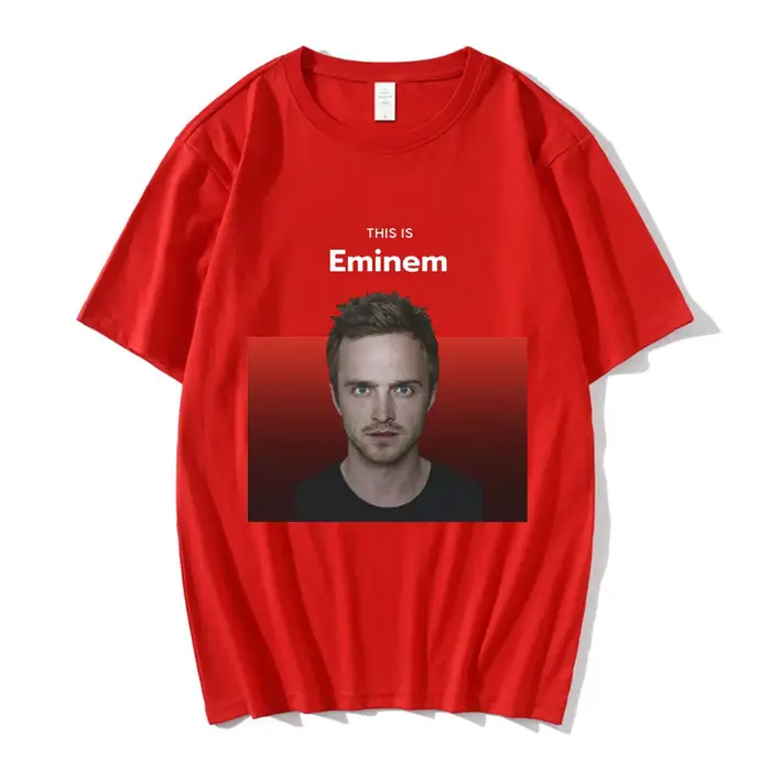T-shirt décontracté en coton pour hommes et femmes, T-shirt Breaking Bad, This Is Eminem, Jesse Pink