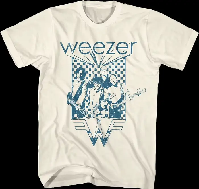 T-shirt en coton vintage Weezer Band 2026 pour hommes et femmes, tee-shirt hip-hop tendance à manche