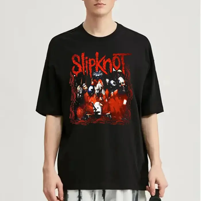Slipknot préparer l'enfer Album affiche graphique imprimé T-shirt hommes femmes ample décontracté surdimensionné à manches courtes rue Hip Hop t-shirts