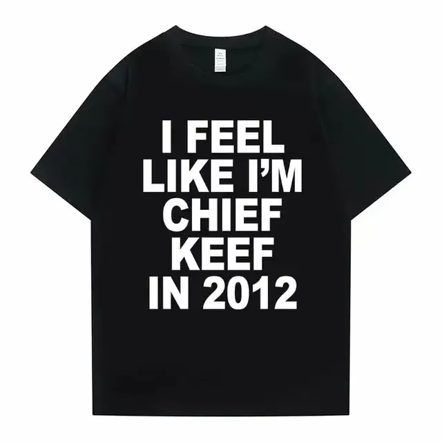 Femmes hommes j'aime je suis chef Keef en 2012 impression graphique t-shirt été hommes femmes mode t