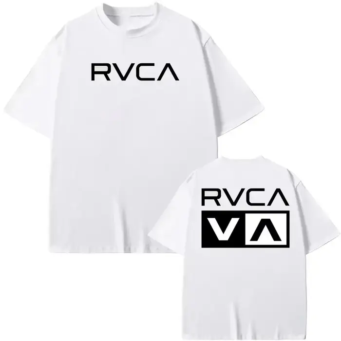 T-shirt RVCA noir en coton pour l'été