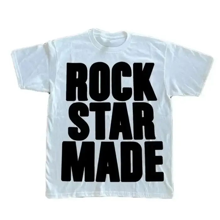 Rock Goth mode hommes Punk Grunge Hip Hop Rap Vintage lettre impression T-Shirt court décontracté su