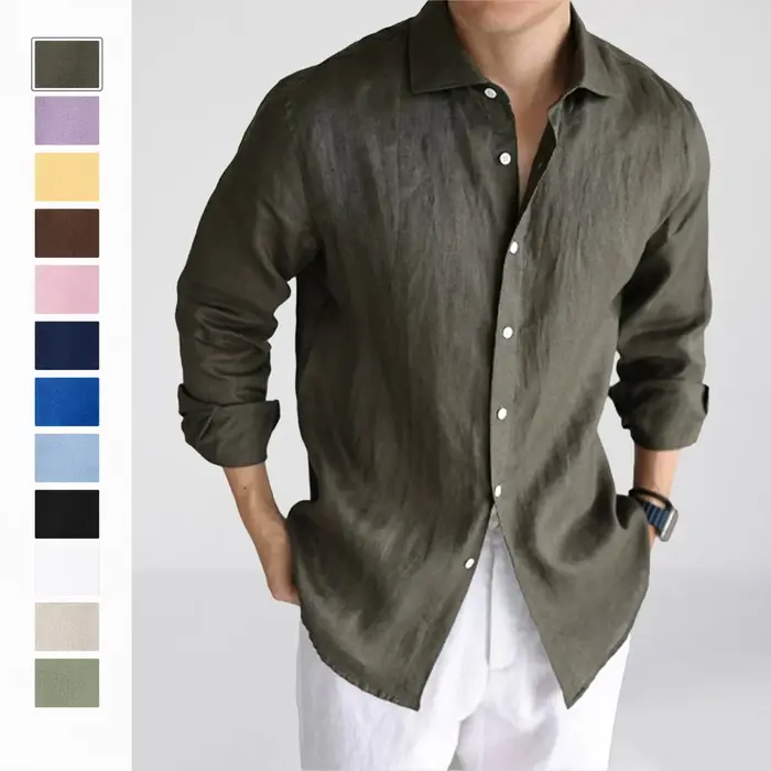 Chemise en lin pour homme