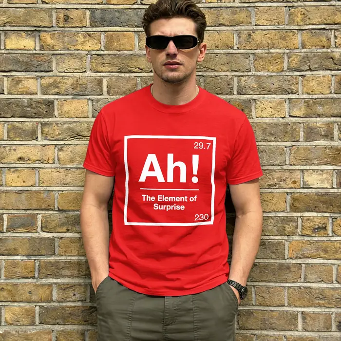 T-shirt Project Hail Mary pour l'été AH! Element of Surprise T-shirts Hippie pour hommes en pur coton à col rond et manches courtes
