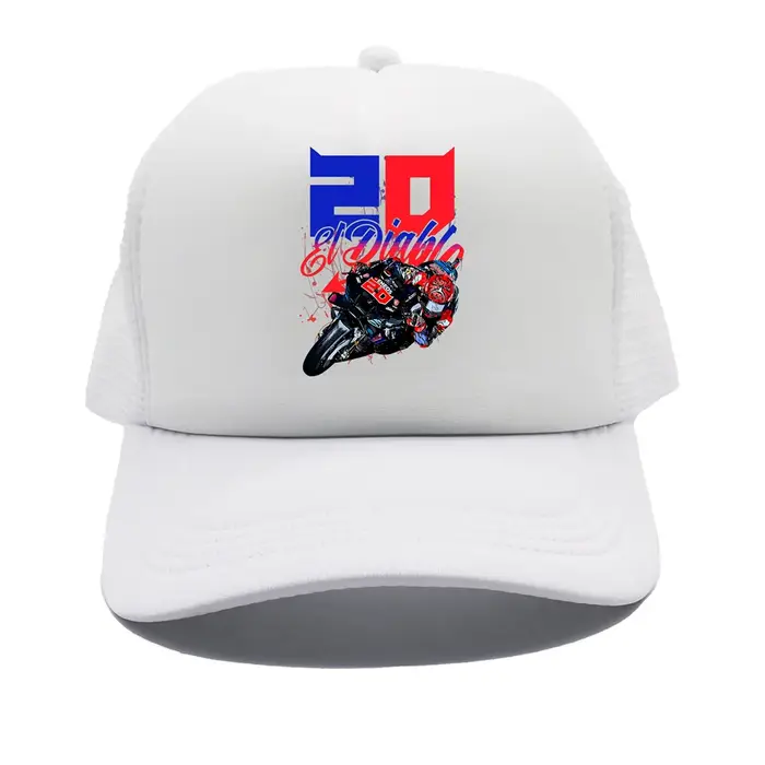 Fabio Quartararo El Diablo 20-Casquette de camionneur pour hommes et femmes, casquettes de baseball 