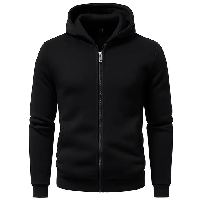 Sweat à capuche pour hommes Style décontracté à capuche hommes Hip-Hop mâle Zip Design Doberman swea