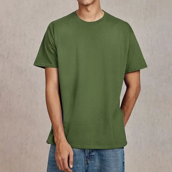 T-shirt uni à manches courtes pour hommes et femmes, vêtements unisexes de qualité basique, haut d'é