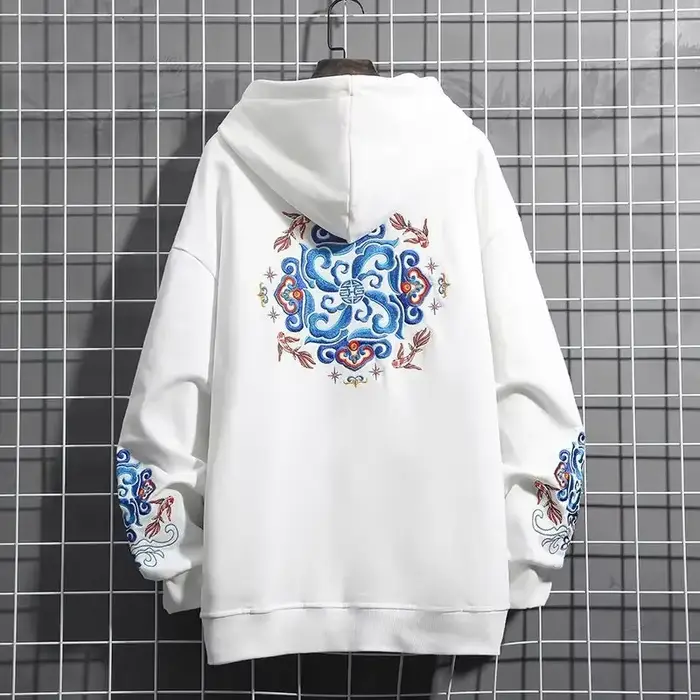 Sweats à capuche brodés pour hommes, sweat-shirt punk pour hommes, vêtements hip hop graphiques, est
