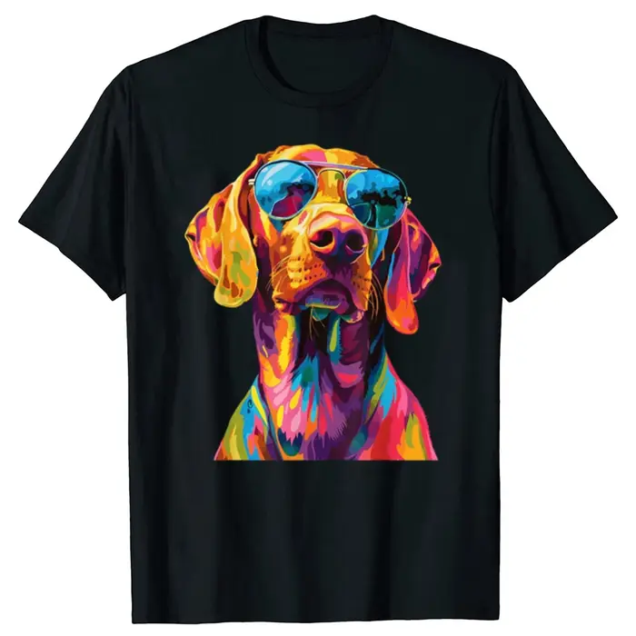 T-shirt graphique de chien Vizsla pour hommes et femmes