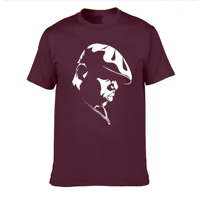 Amusant notoire grande chemise hommes à manches courtes Biggie Smalls t-shirt Hiphop Rock