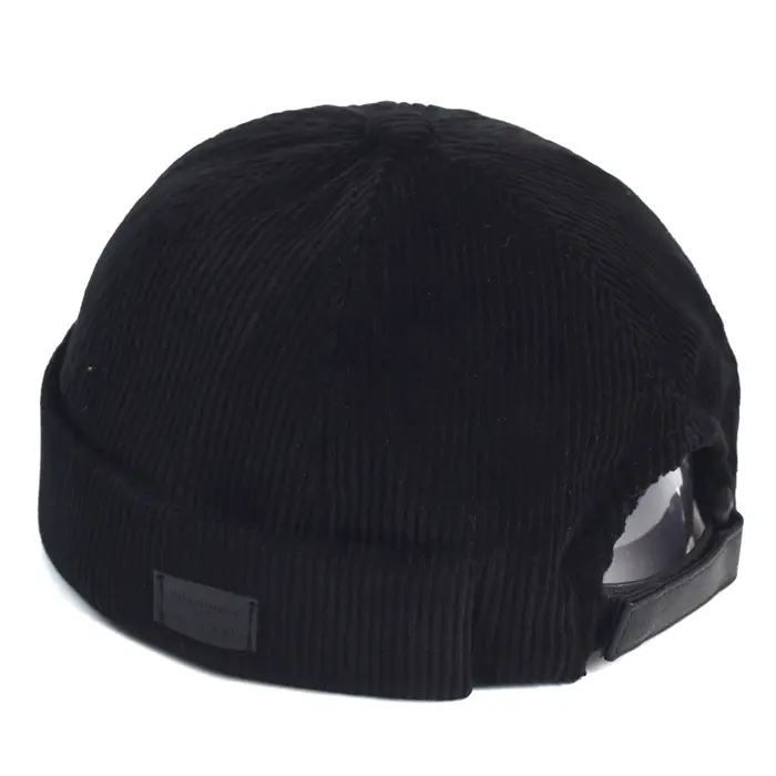 Bonnet rétro unisexe, casquette solide, Streetwear Hip Hop, chapeaux sans bords, Vintage, en velours