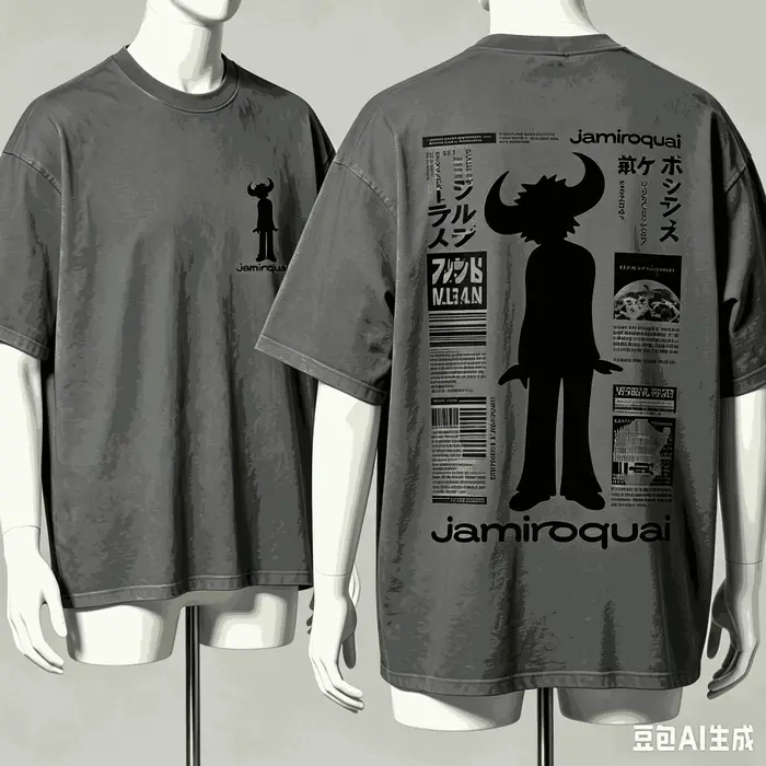 T-shirt Jamiroquai pour les fans, unisexe, surdimensionné, à manches courtes, style streetwear, de h