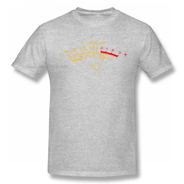 Vu mètre Vintage analogique T-shirt hommes/femmes haute qualité coton été