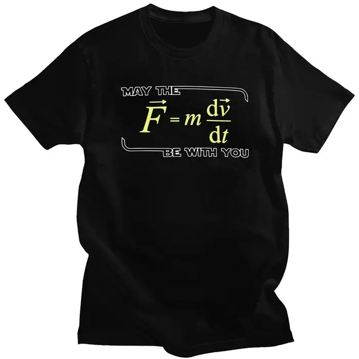 2024 symbole mathématique drôle physique T-shirt unisexe été hauts T-shirt pour hommes à manches cou