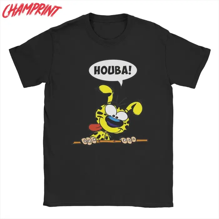 Marsupilami-T-shirt Huba à manches courtes et col rond pour homme