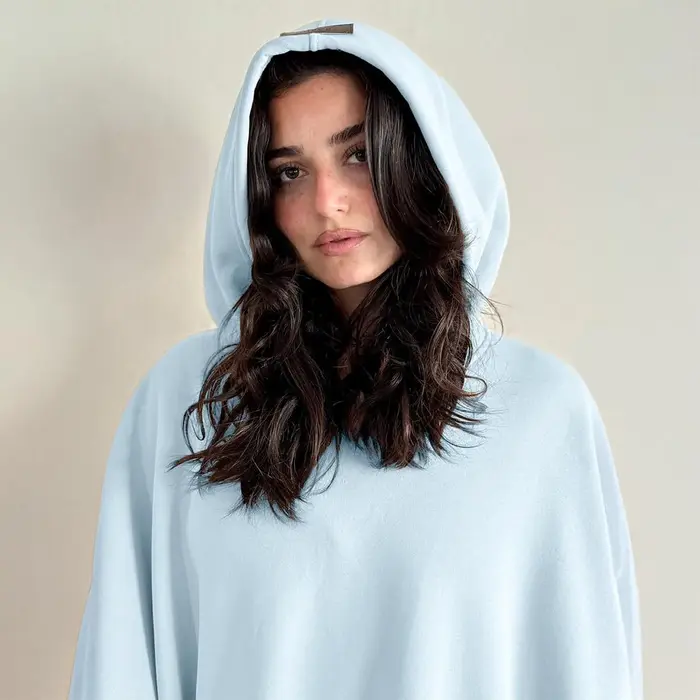 Eden Sweat à capuche unisexe surdimensionné Cape légère Super chaude Ultra-doux doublure en fausse fourrure tissu d'hiver cadeau pour Noël